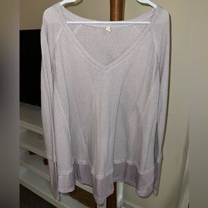 Wishlist Light Purple Long Sleeve V-Neck Top